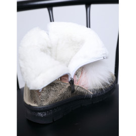 Сапожки-угги Panda Ortopedic 595-23 (26-30) помпон золото