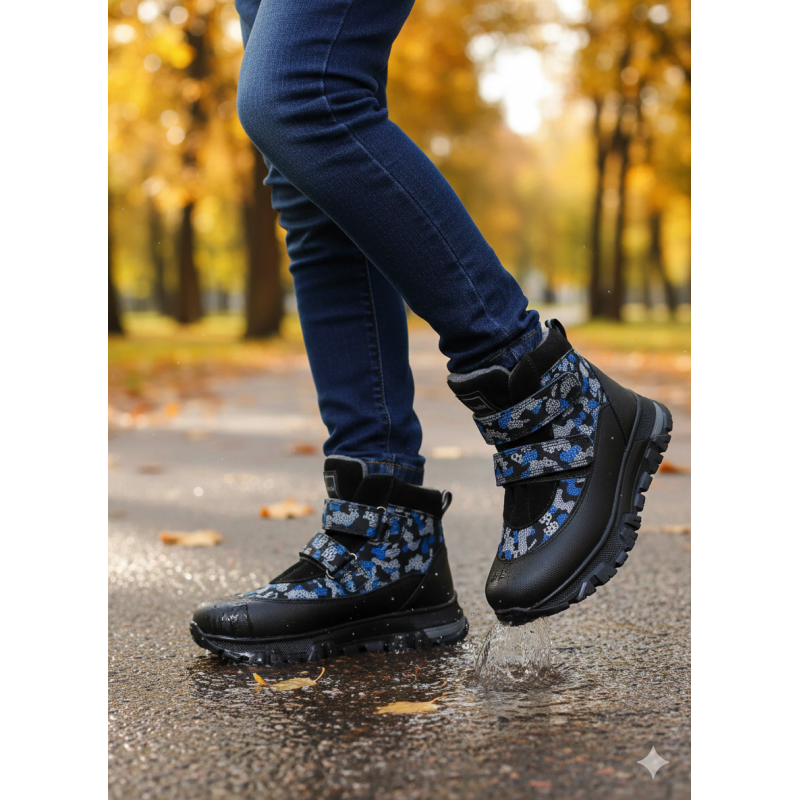 Ботинки Medvejonok Panda 561-23 (31-36) голубой з\н