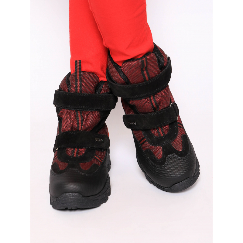Мембранные зимние ботинки  Panda Ortopedic 216-20 (31-36) бордо снежинка