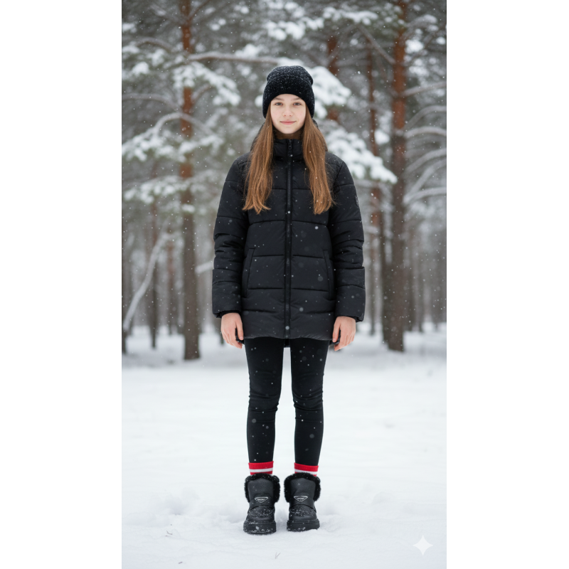 Ботинки Tesla 184-25 (35-38) чёрный