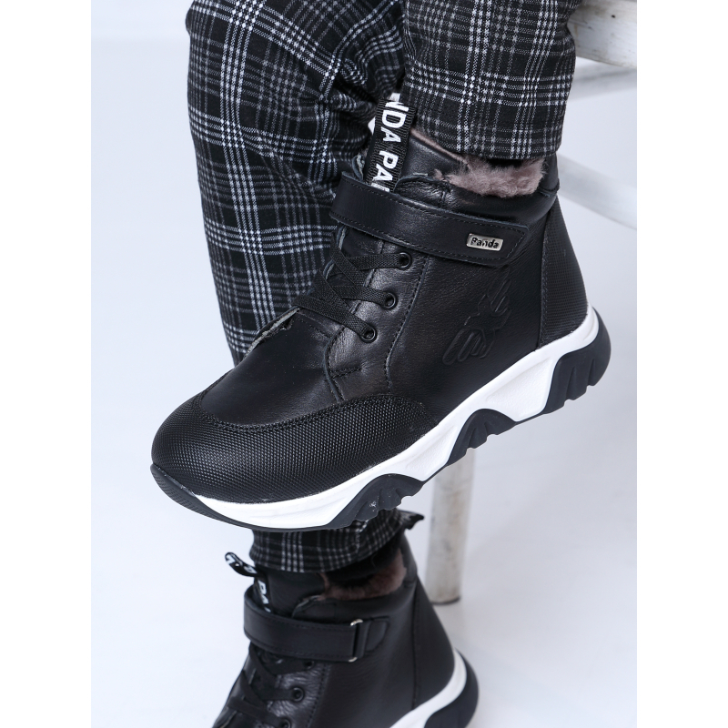 Ботинки Medvejonok Panda 582-23 (31-36) черный спорт з\н