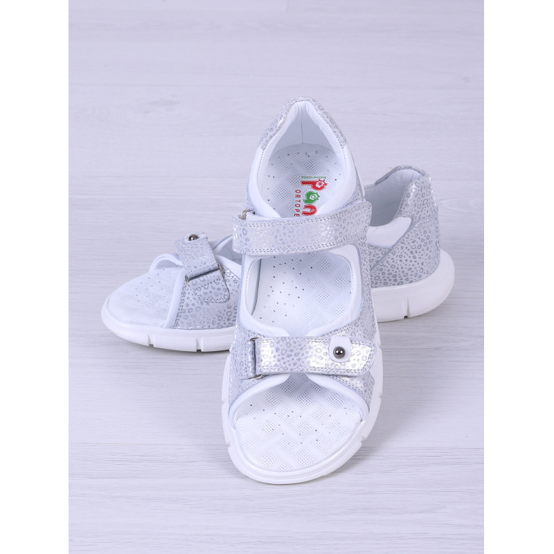 Сандалии Panda 019-25 (31-36) серебро