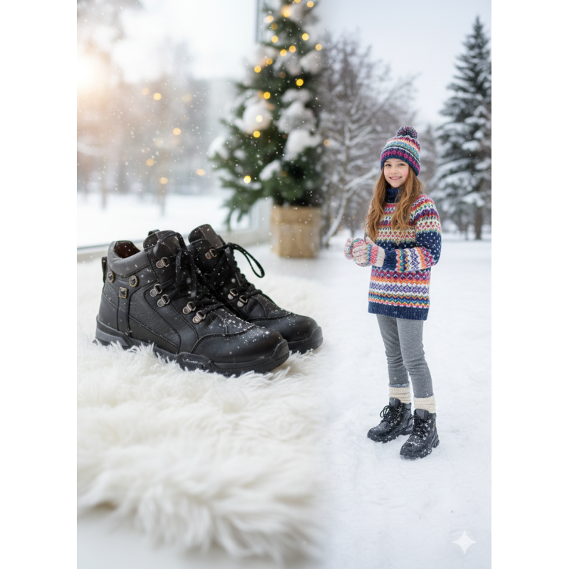 Ботинки Medvejonok Panda 9001-23 (37-40) Крос черный