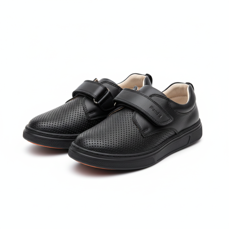 Полуботинки Medvejonok Panda 148-22 (37-40) кожа чёрный